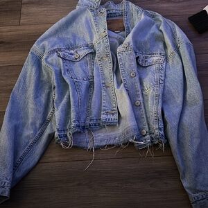 American Eagle Outfitters Light Blue Jean Jacket